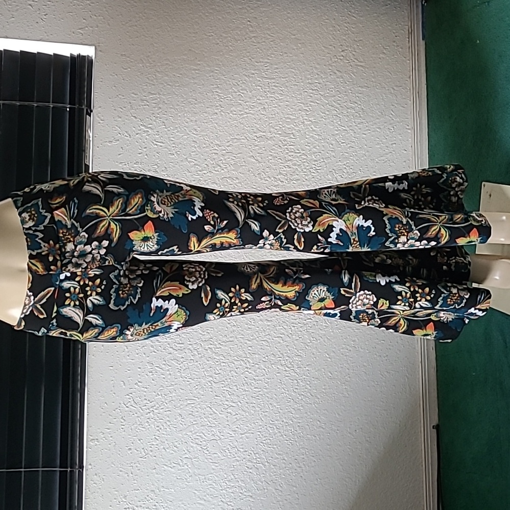 INC INTERNATIONAL CONCEPTS FLORAL PRINT FLARED BELL BOTTOM